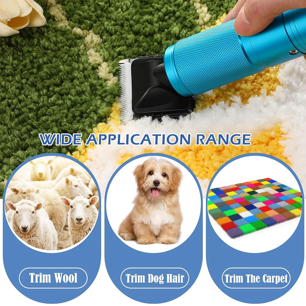 200W Electric Scissors, Dog Shaver, 110V-220V, Electric Carpet Tufting Scissors, DIY Trimmer, Pet Hair Clippers,Home Power Tools