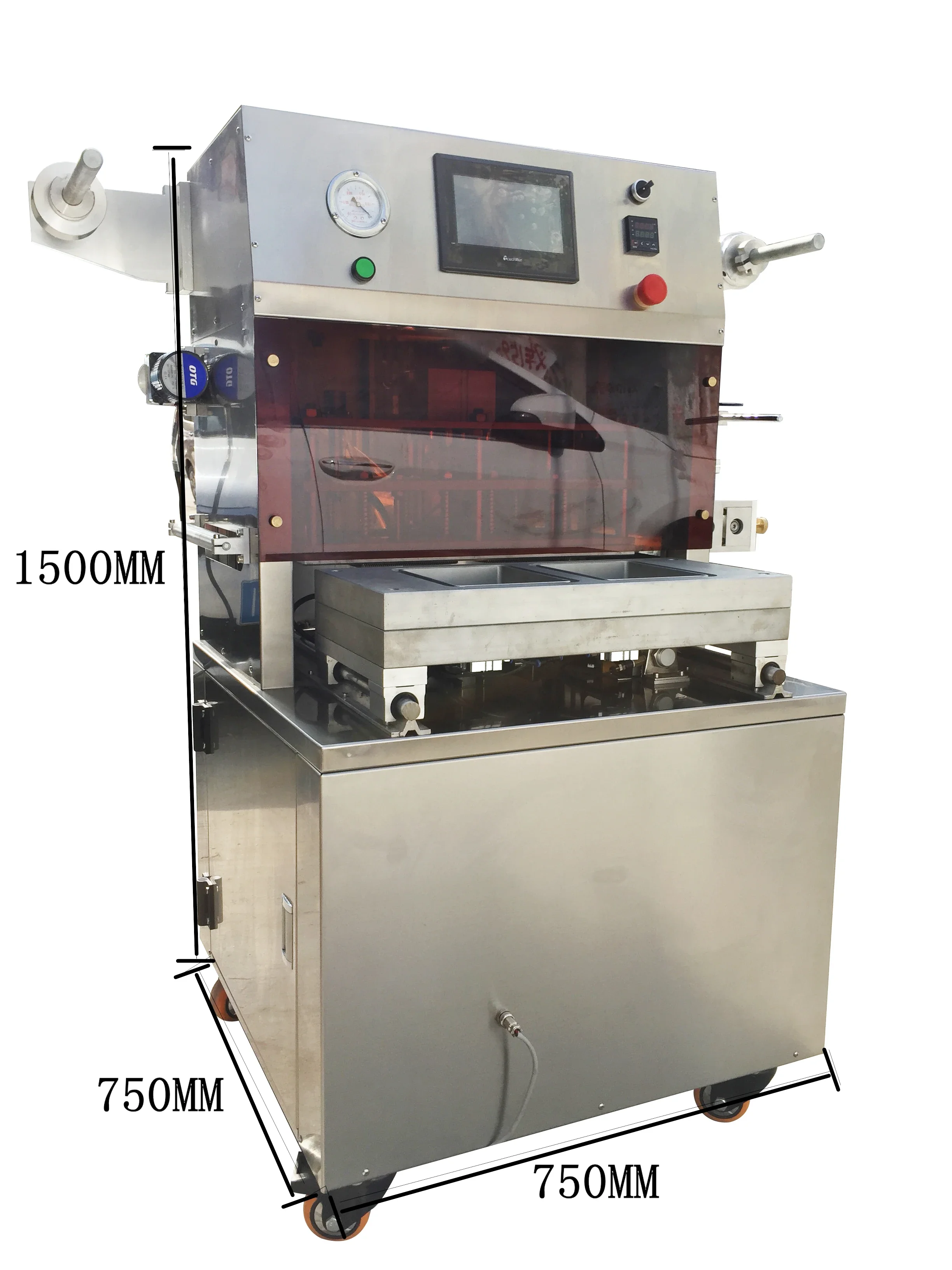 Good Quality MAP Vacuum Tray Sealer, Food Modified Atmosphere Packaging Machine,Vacuum Tray Sealing Machine With Gas Flushing