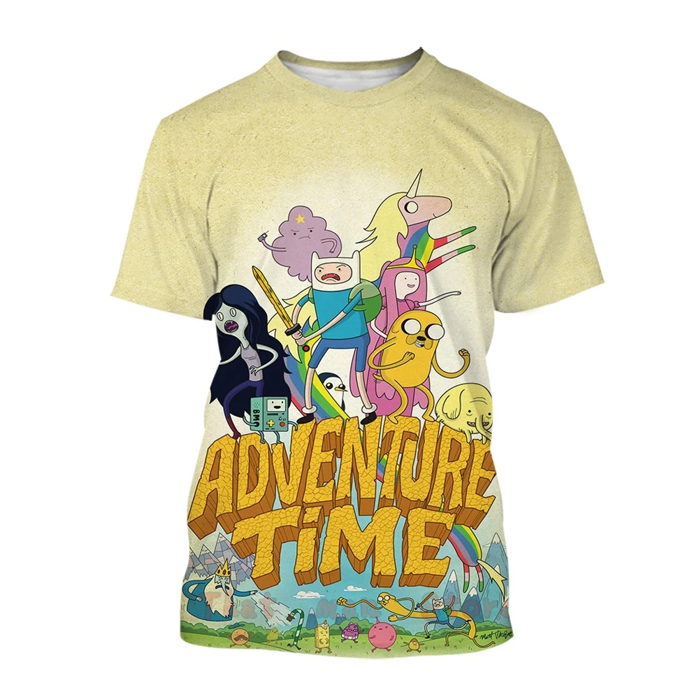 Hot Sale Adventure Time Men/Women/Kids 3D Printed T Shirt Short Sleeve Sreet Style Tees Top Shirt Oversize XXS~6XL