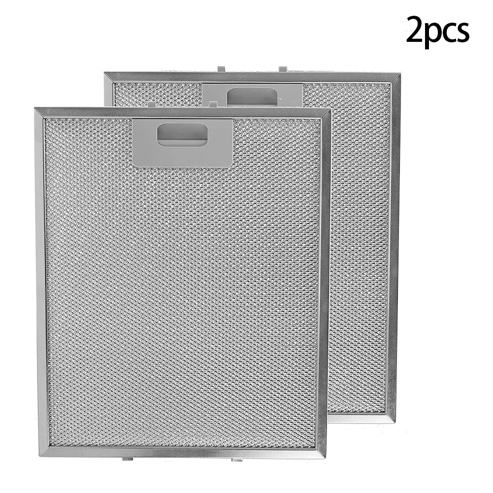 2PCS Grease Filters Aluminum Mesh 30cm X 25cm Cooker Hoods And Kitchen Extractor Hoods Home Improvement Exhaust Fans