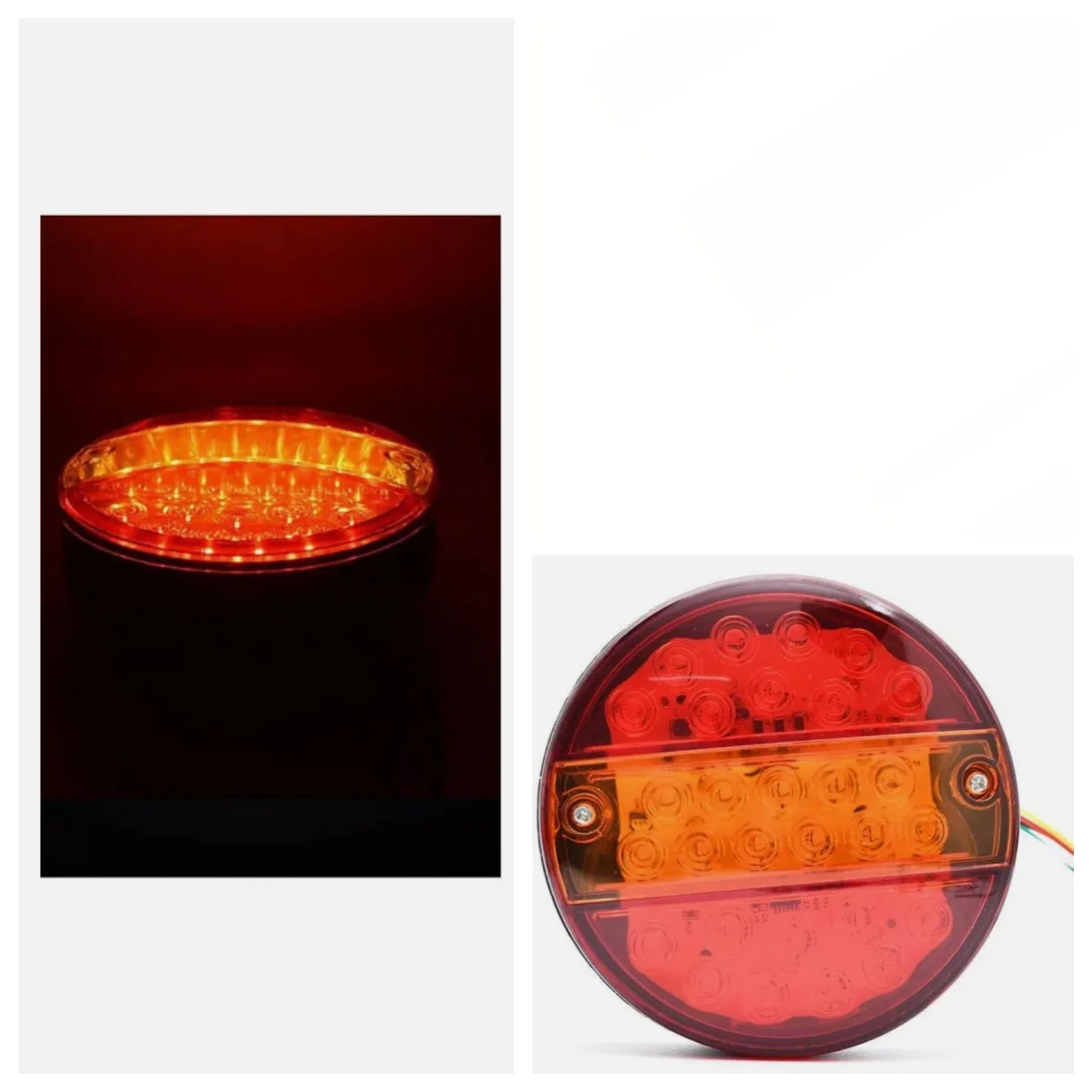 

1PC 12-24 29 LED Round Car Rear Tail Light Brake Stop Turn Signal Lamp Hamburger Truck Lorry Van Trailer Accessories