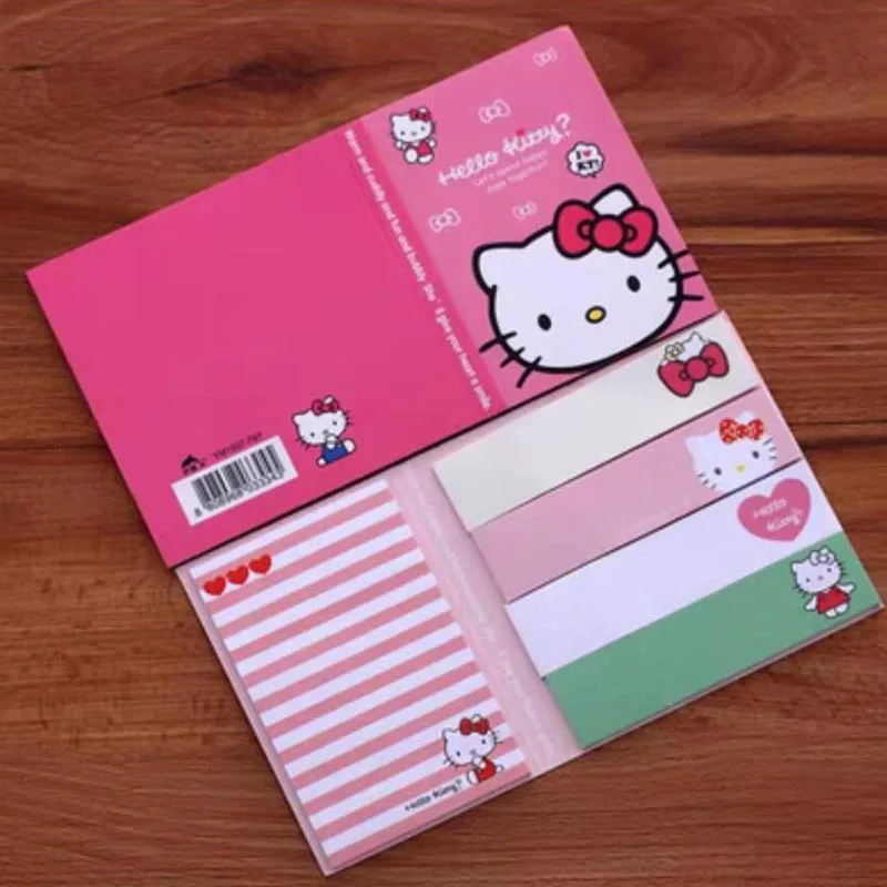 20pcs/lot Cartoon Sanrio Kitty Memo Pad Cute N Times Sticky Notes Stationery Label Notepad Planner Sticker Post School Supplies