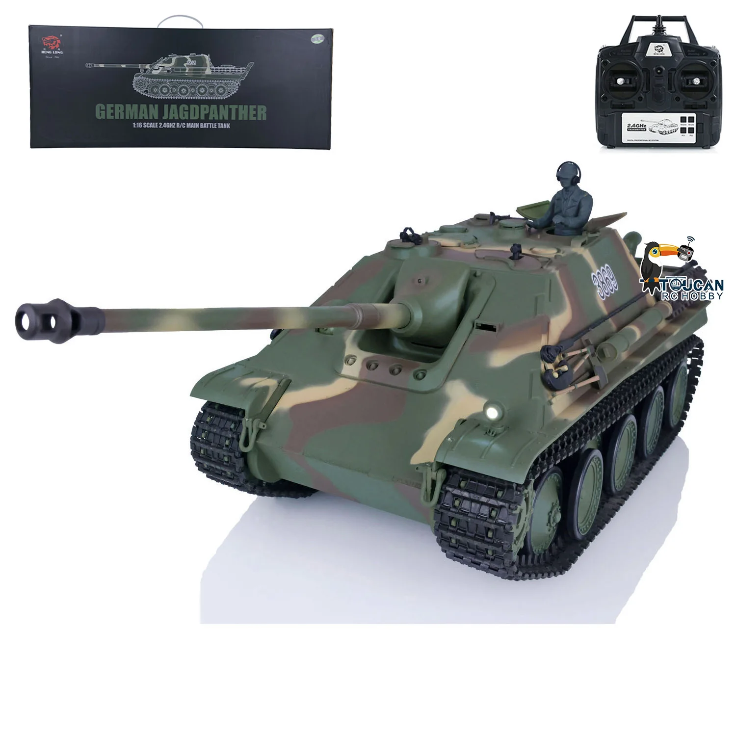 

Радиоуправляемая модель танка Heng Long Jadpanther 3869 RTR 1/16 7.0, высокоскоростная, прочная, на пульте управления, TH17437-SMT7