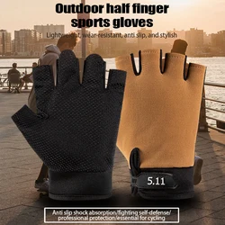 Summer Fingerless Tactical Gloves Men Women Knuckles Protective Gear Hand Driving Climbing Cycling Bicycle Riding 1Pair