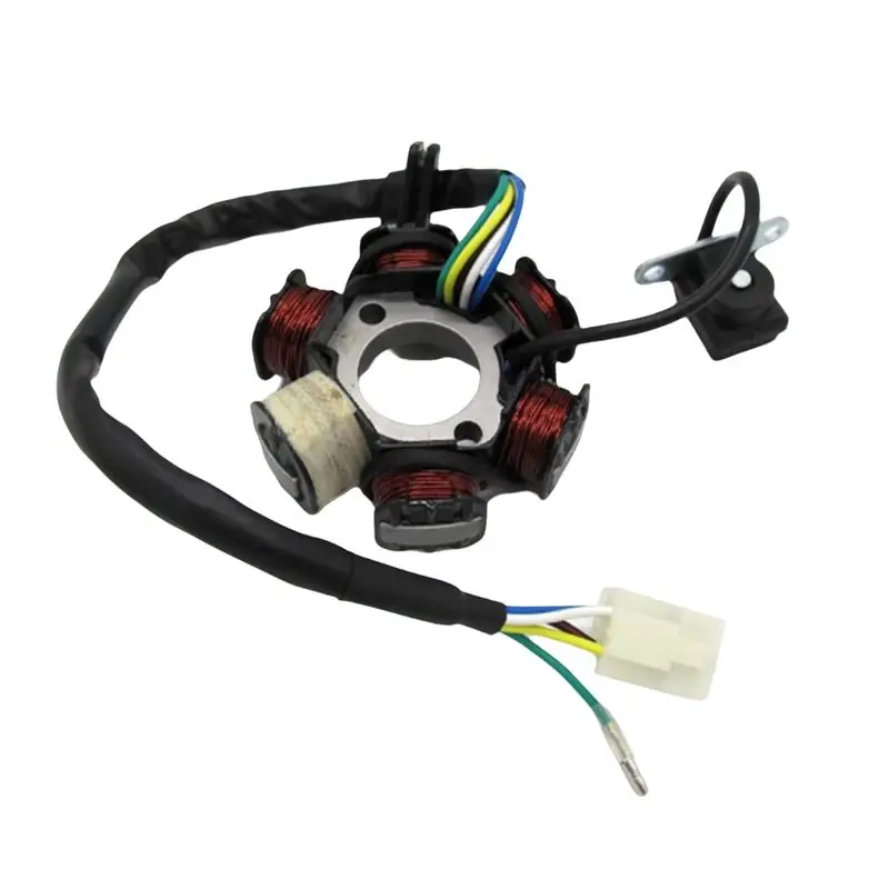 Eco-Friendly Motorcycle Magneto Stator Coil 6-Wire 5 Coil For 50Cc 70Cc 90Cc 110Cc 125Cc ATV Quad Go Kart
