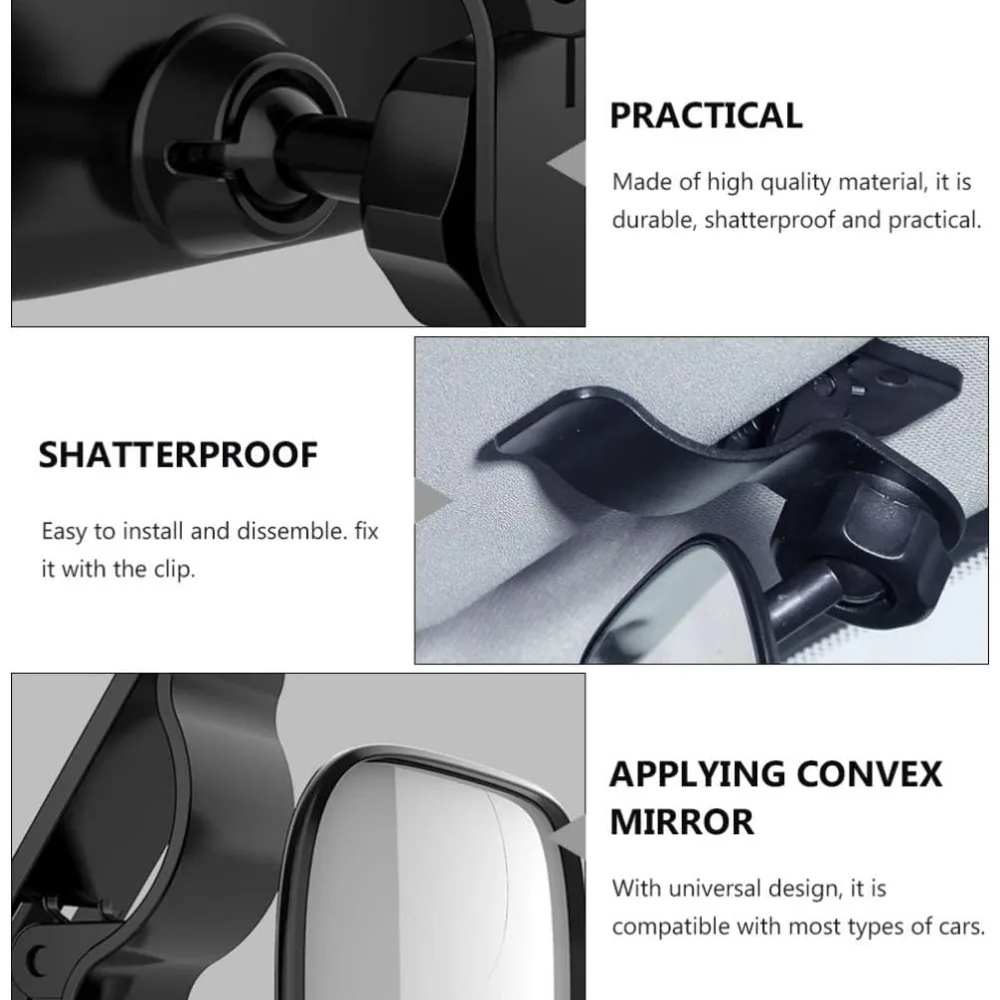 Garneck Mirror for Car Back Seat 360 Wide Angle Car Mirror for Baby with Rear Facing Back Seat Full View for Toddler Children