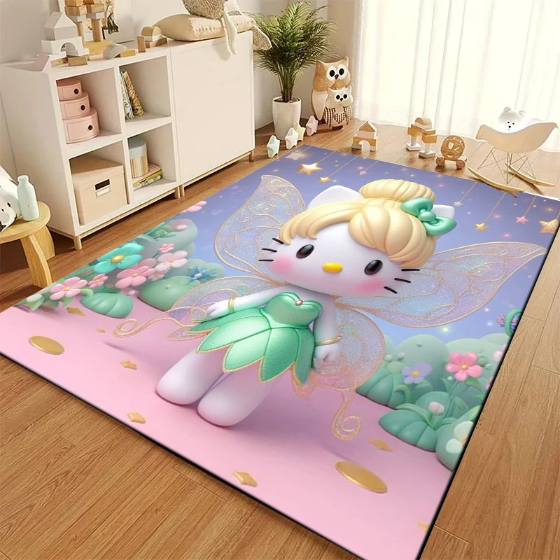 

Sanrio Hello Kitty 3D Rugs Large Carpets for Home Living Rooms Children Bedroom Sofa Doormat Floor Decor Mat Kids Mat Decoration