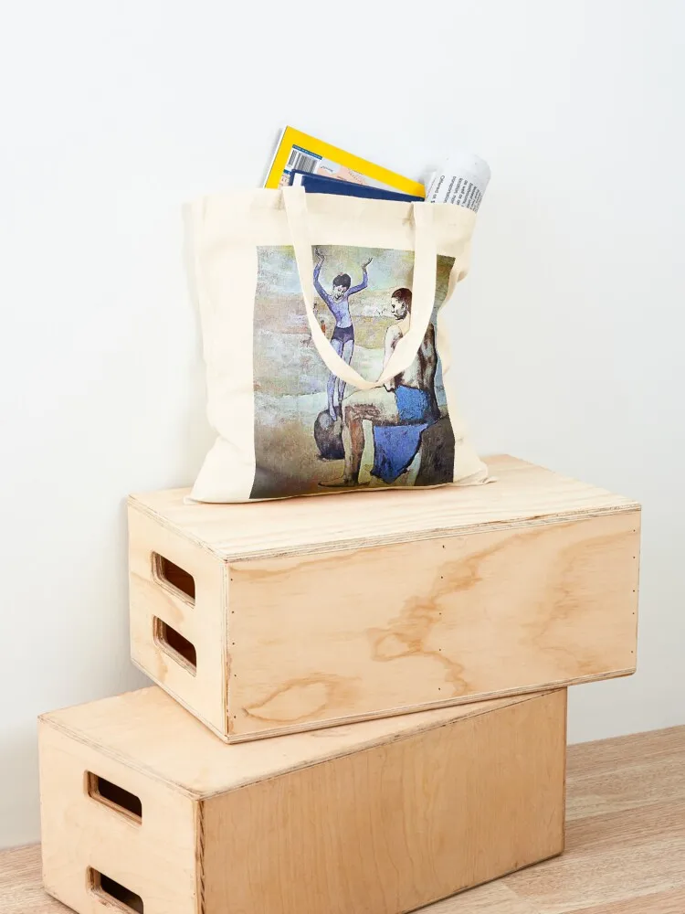 الشباب البهلوانية على الكرة، 1905 - بابلو بيكاسو حمل حقيبة حمل حقيبة قماش حمل حقيبة المرأة قماش الشاطئ