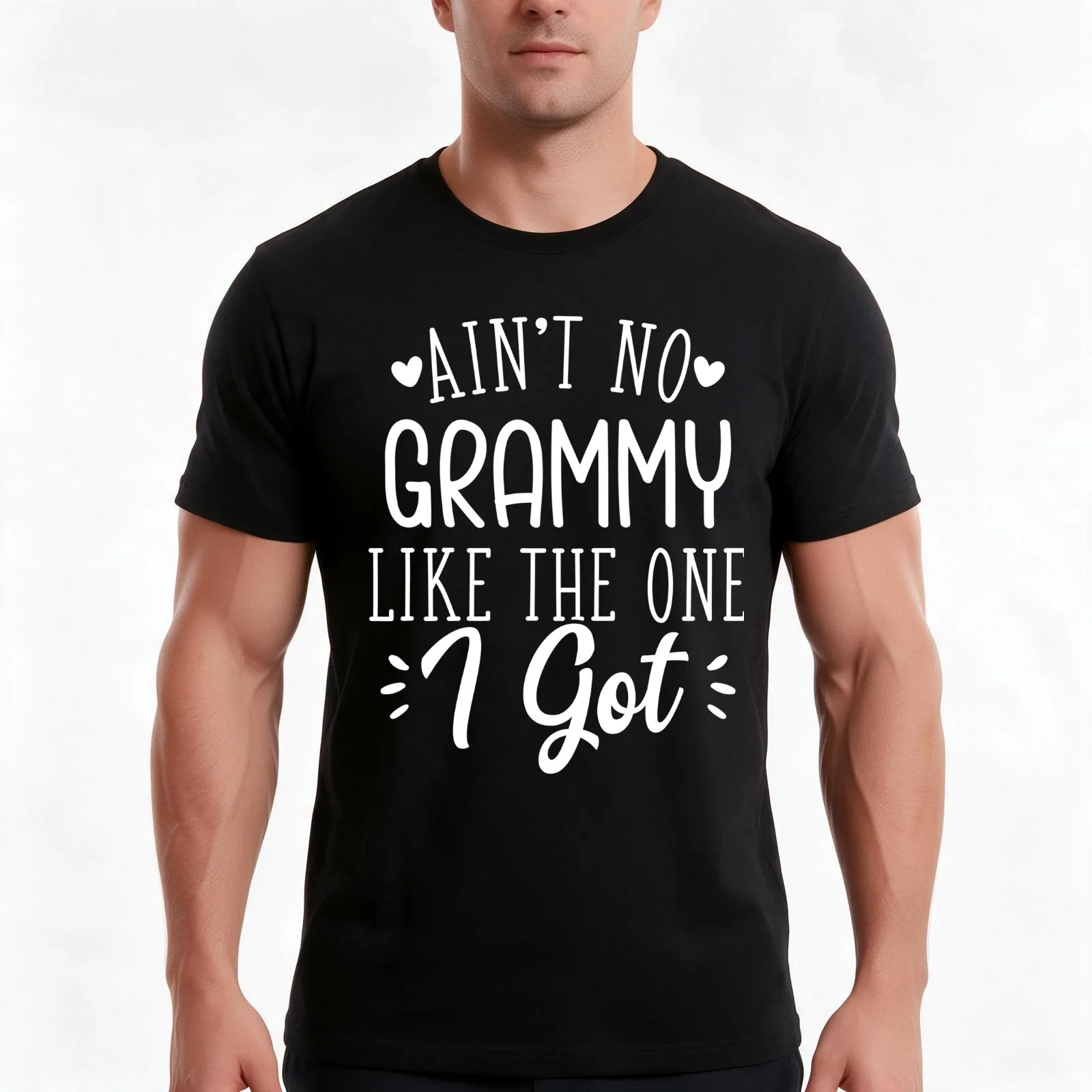 Aint No Grammy Like The One I Got T-Shirt, Summer Casual Cotton Tee, Oversized Streetwear Tops, Vintage Graphic Print