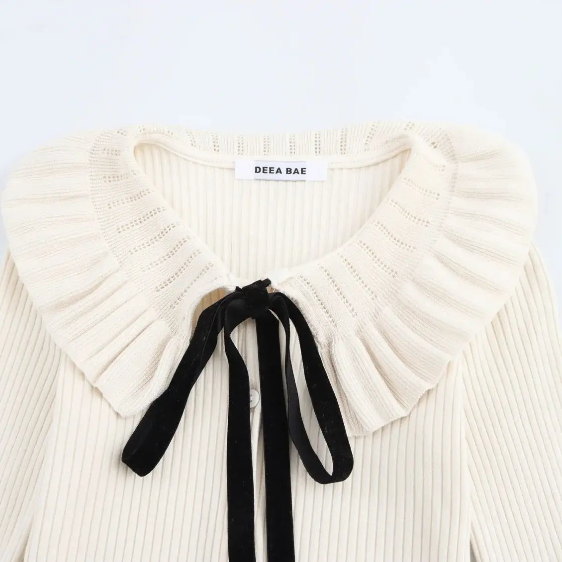 Vrouwen Strik Hals Trui Vest Vest voor Vrouwen Lange Mouw Geribbelde Truien Outerwears Tops Vrouwen 4770156