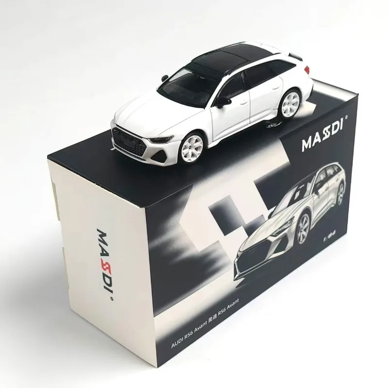 MASSDI 1:64 AUDI RS6 sedan alloy model, small proportion desktop ornament, adult collectible, gift for boys,Popular styles.