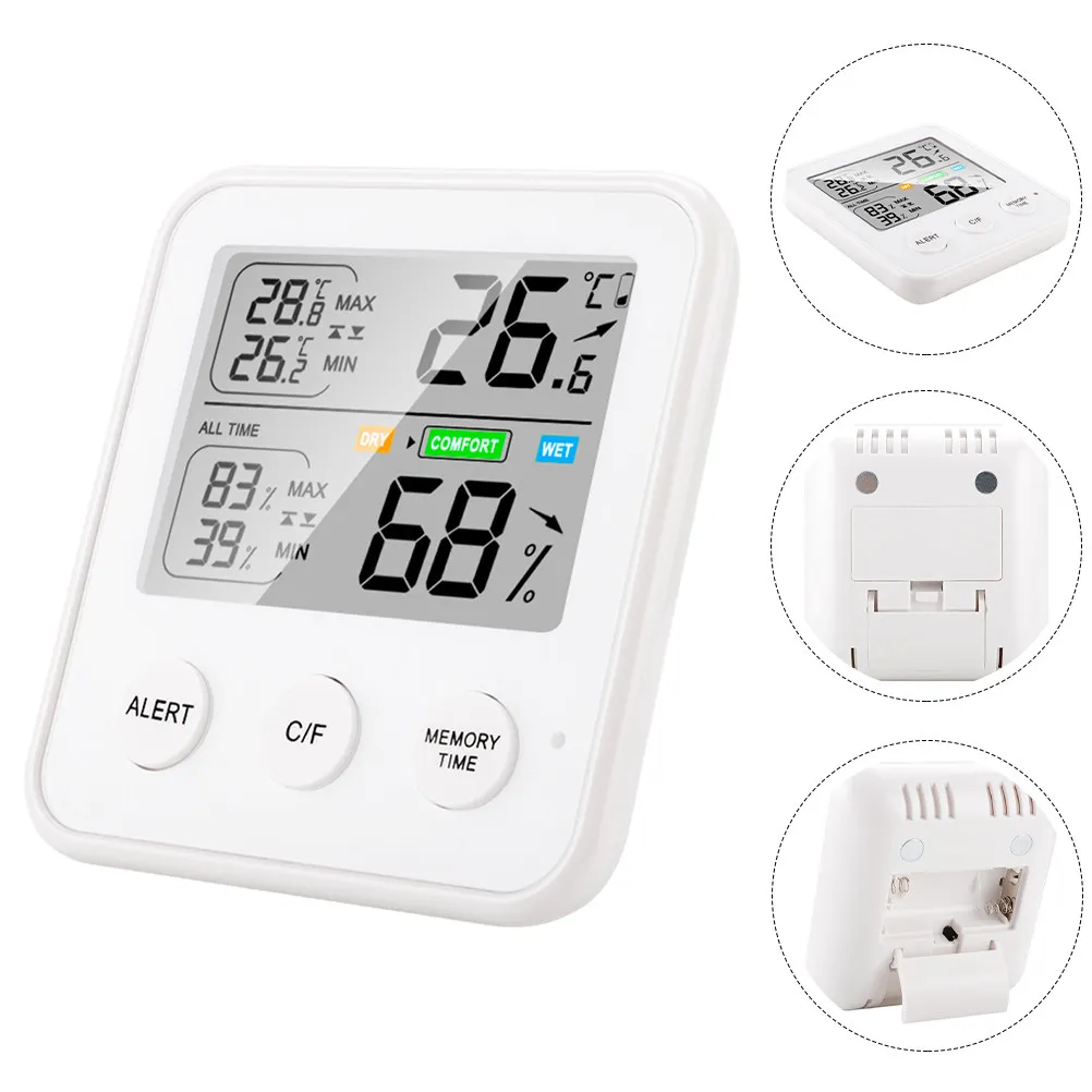 

Digital Thermometer Hygrometer Indoor Temperature Humidity Monitor Lcd Display Room Sensor For Home Nursery Office School