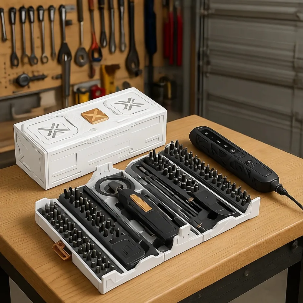 

Мини-набор электрических отверток из 181 предмета, 3 скорости, 162 магнитных насадки для телефонов, камер, ноутбуков, часов