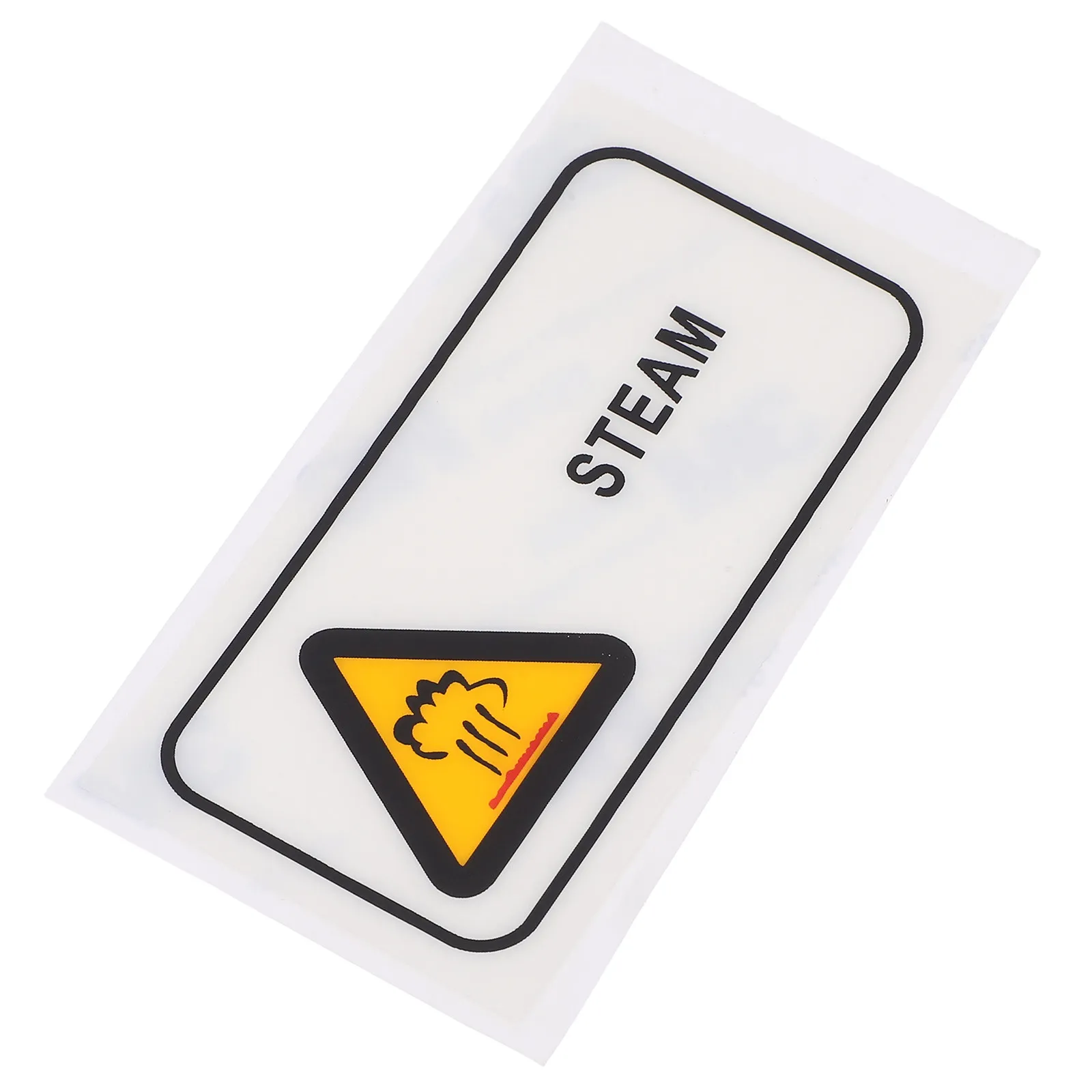 

Industrial High Temperature Warning Sign Sticker All English Text for Steam Equipment Burn Prevention Safety Label