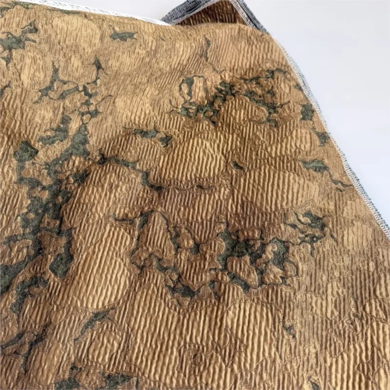 Relief oil painting style jacquard fabric abstract starry dry crack women's clothing