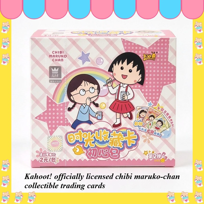 Kayou Official Chibi Maruko Chan Time Collectible Cards Beginner Box 30 Packs 120 Sheets CR UR Rare Anime exquisite cartoon Gift