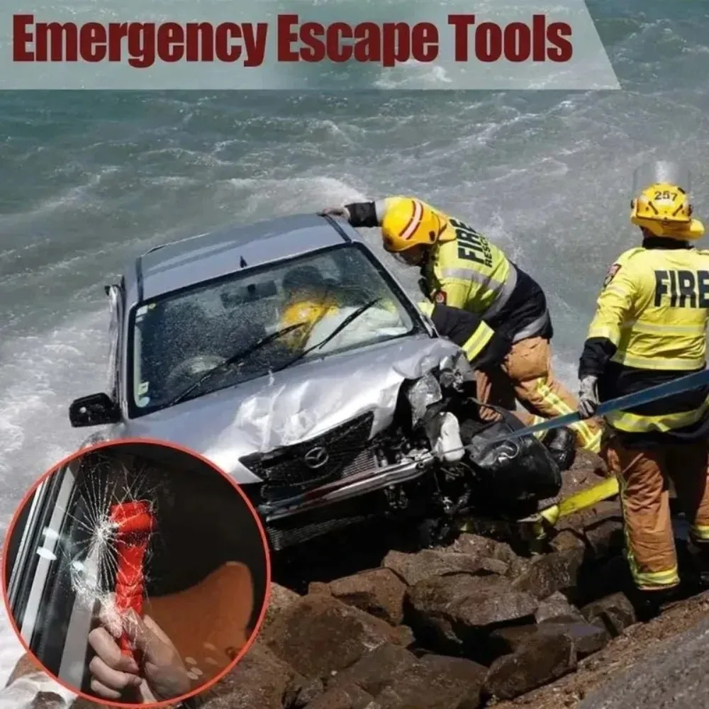 Multifunction Car Safety Hammer Emergency Escape Tool with Seat Belt Cutter And Window Breaker Automobile Life-Saving Device