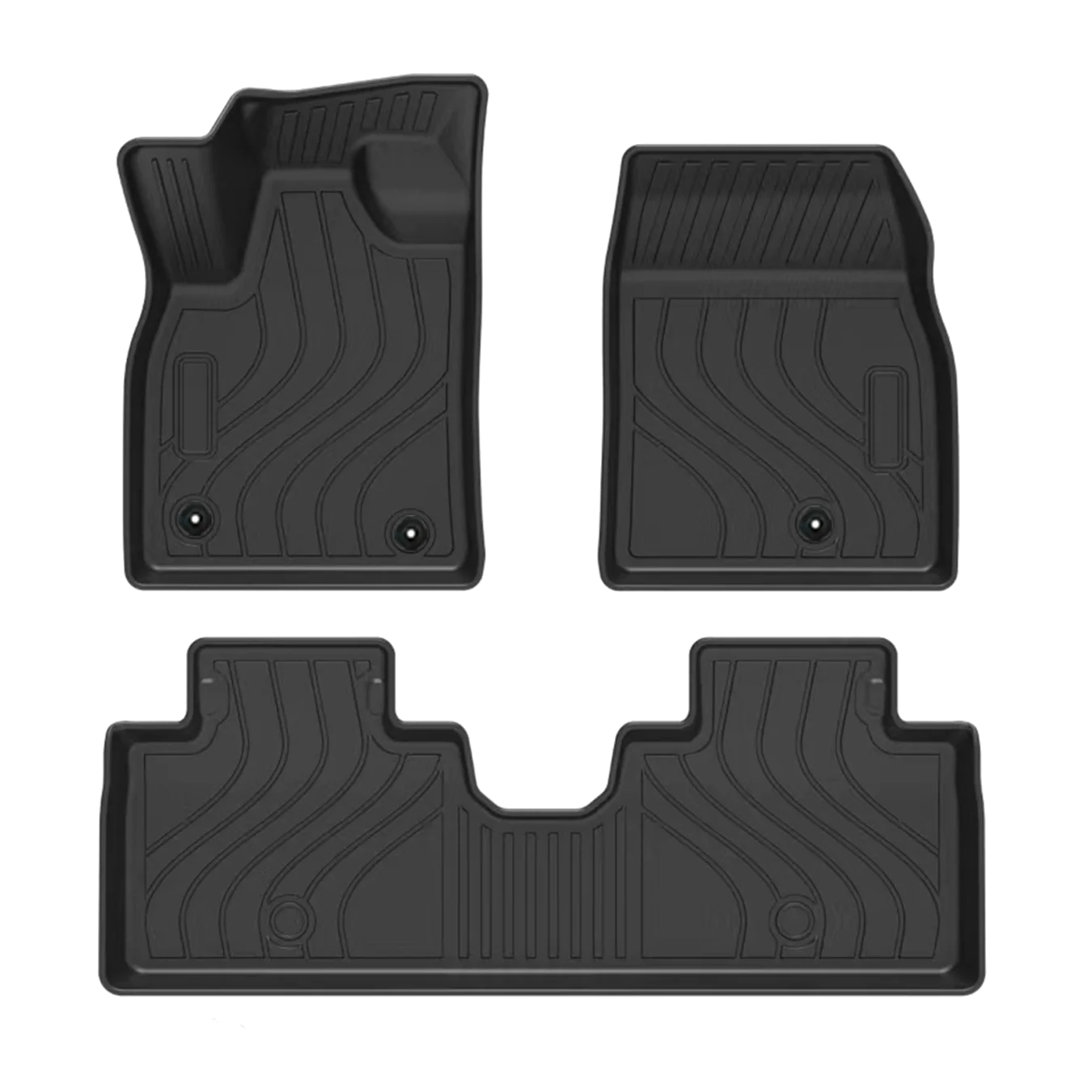 [LHD]Mach-E 2022-2025 Four Seasons Waterproof and Anti-Slip TPE Floor Mat for Cars.