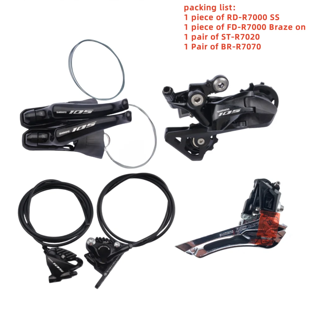 新品 SHIMANO 105 ST-R7020 SHIMANO 105 R7020 R7070 2x11Speed Hydraulic Disc Brake Groupset ST