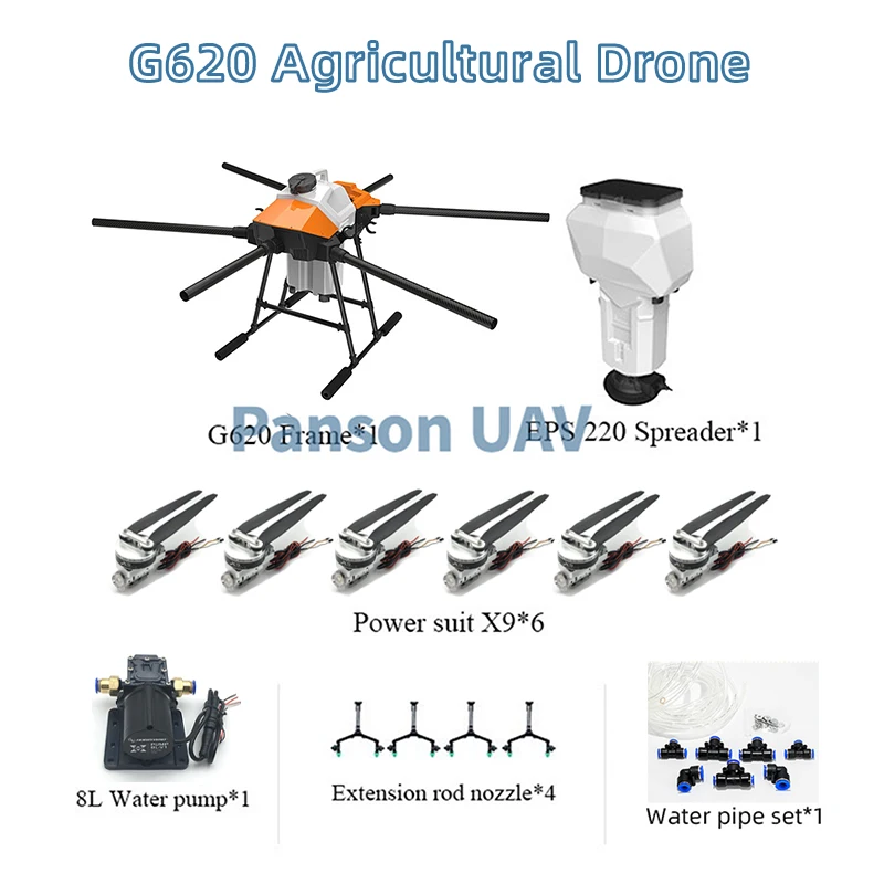 EFT G610 G616 G620 G626 G630 30L Agricultural spraying frame  with JIYI Flight Control Hobbywing Power System Frame Kit