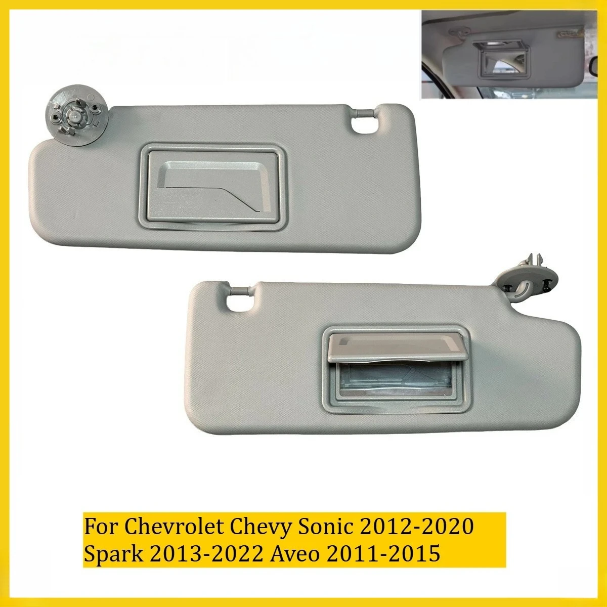 For Chevrolet Aveo 2011 2012 2013 2014 2015 beat Aveo Cruze car visor main and co-pilot visor gray beige