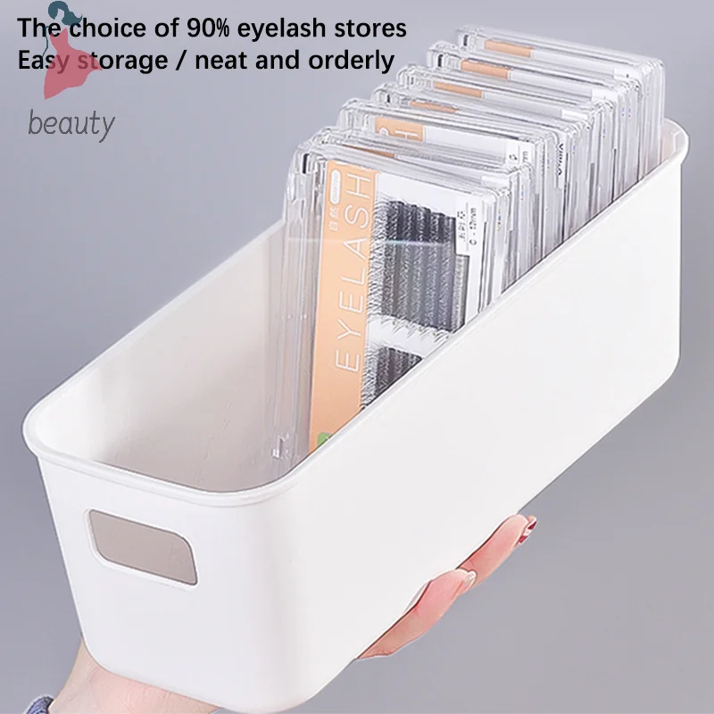 Caja de almacenamiento de herramientas de pestañas, estuche para pinzas de extensión de pestañas, caja de almacenamiento de herramientas de maquillaje cosmético, accesorios de pestañas, 1Pc