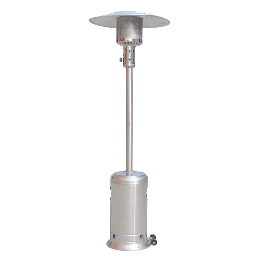 

Outdoor Patio Propane Heater with Portable Wheels 47 000 BTU 88 inch Standing Gas Outside Heater Stainless Steel Burner Commerc