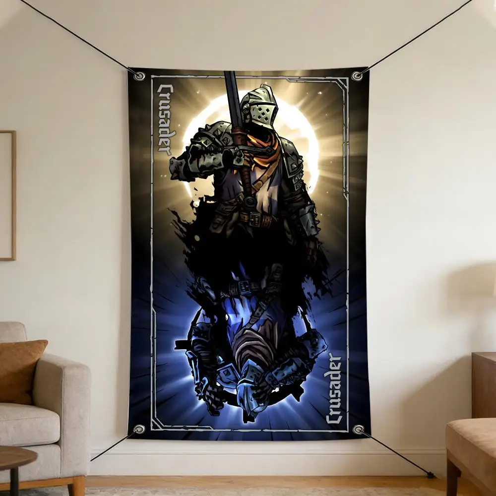 Game D-Darkest D-Dungeon Flags Cozy Home Flag 4 Grommets Anti-Wrinkle Waterproo  Indoor