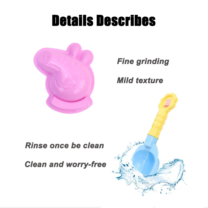 Peppa Pig Playing House Kids Beach Playset emulazione secchio pala setaccio annaffiatoi giocattoli simulati Beach Play Sand Tool regali