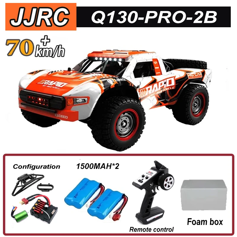 

JJRC Q130Pro 1:16 70 км/ч 4WD RC автомобиль со светодиодной подсветкой 2,4G автомобили с дистанционным управлением высокоскоростной дрифт-монстр-трак для детей подарок