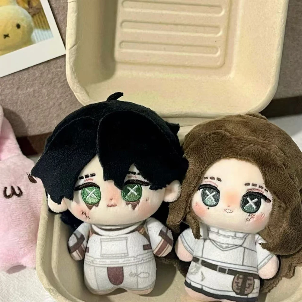 Peluche de 10 cm del personaje psicólogo Ada Mesmer / paciente Emil del juego de anime Identity V, muñeco de peluche con llavero para bolso.