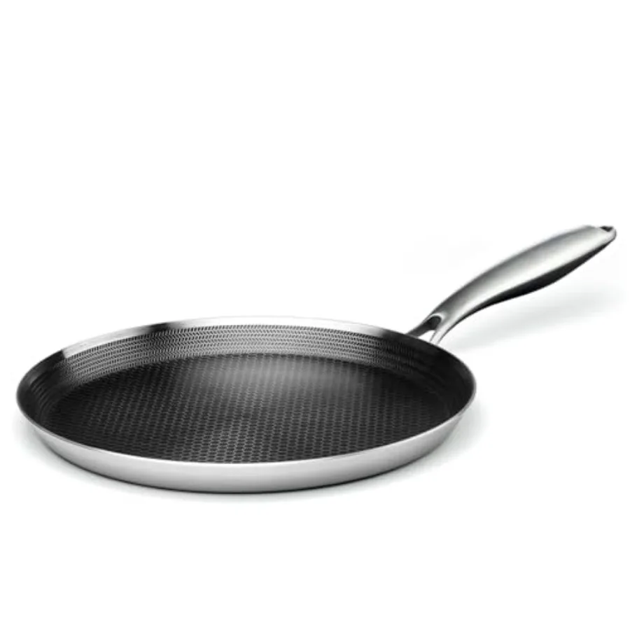 Stainless Steel Crepe Pan - Nonstick Crepe Pan Stainless Steel Honeycomb Coating Pancake Pan Non Stick Flat Skillet Tawa Dosa T