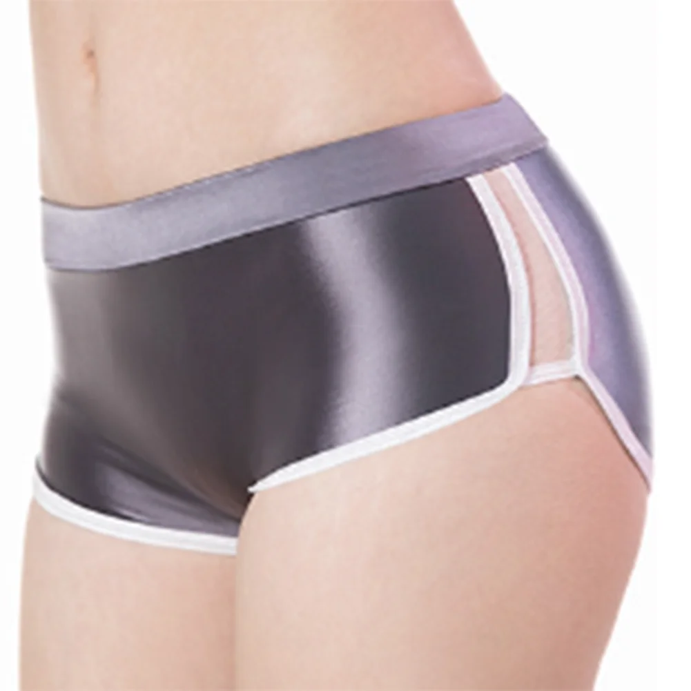 Sexy For Lingerie Women Oily Shiny Safety Shorts Stretchy Sexy Underwear Woman Smooth Boxer Soft Sleep Seamless Panties Fashion
