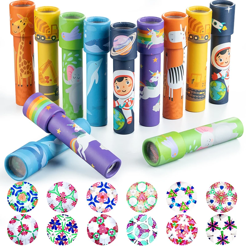 6Pcs Classic Kaleidoscopes Educational Toys Kids Birthday Party Favor Classroom Prizes School Return Gifts Goodie Fillers