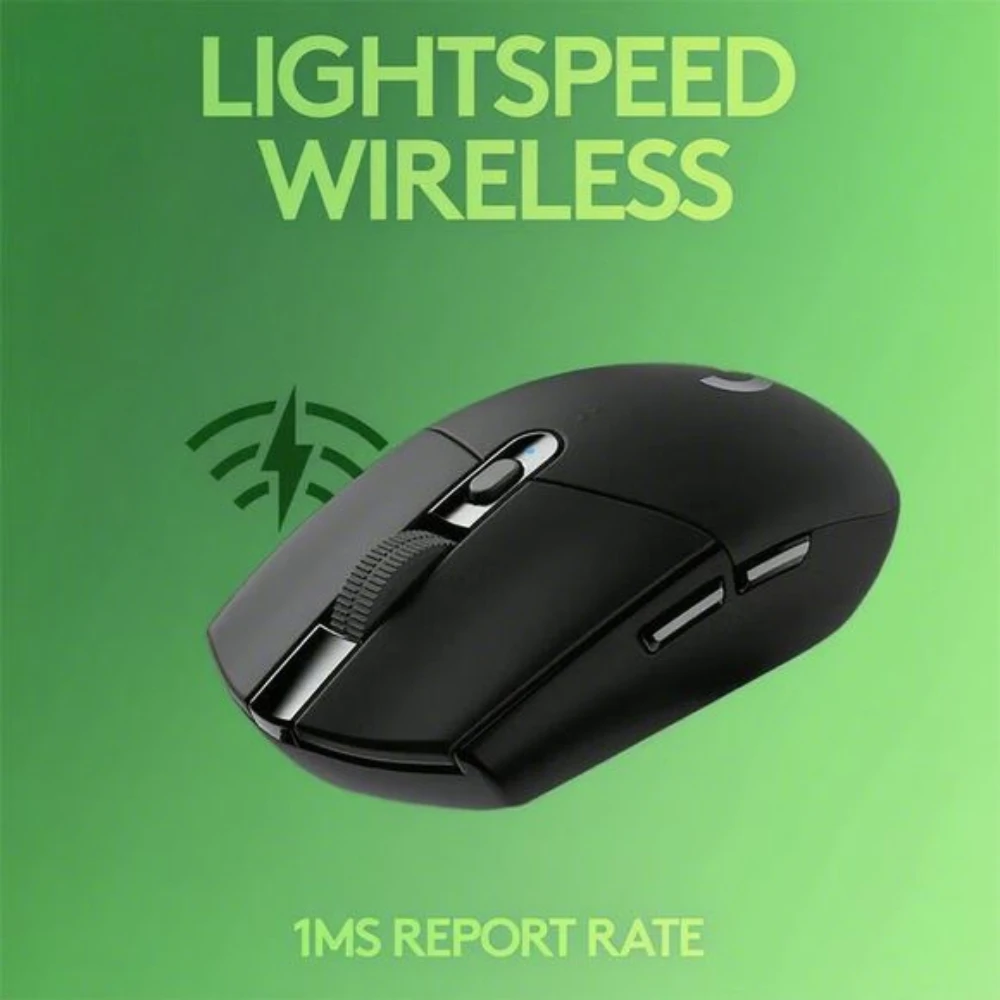 لوجيتك G304 G305 ماوس ألعاب لاسلكي أسود/أبيض/ليلك/أزرق لايت سبيد USB استقبال هيرو 12K ديسيبل متوحد الخواص 6 أزرار للكمبيوتر الشخصي
