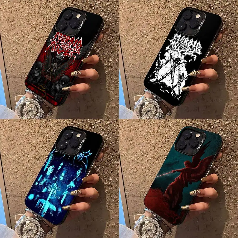 

M-Monogatari Series Phone Case For iPhone 17,16,15,14,13,12,X,8,Pro,Max,Plus,E,SE4,Air,Mini IMD Matte Black