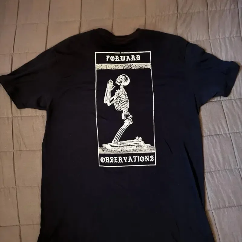 Forward Observations Group Men's XL Navy Blue Skeleton Graphic T-Shirt