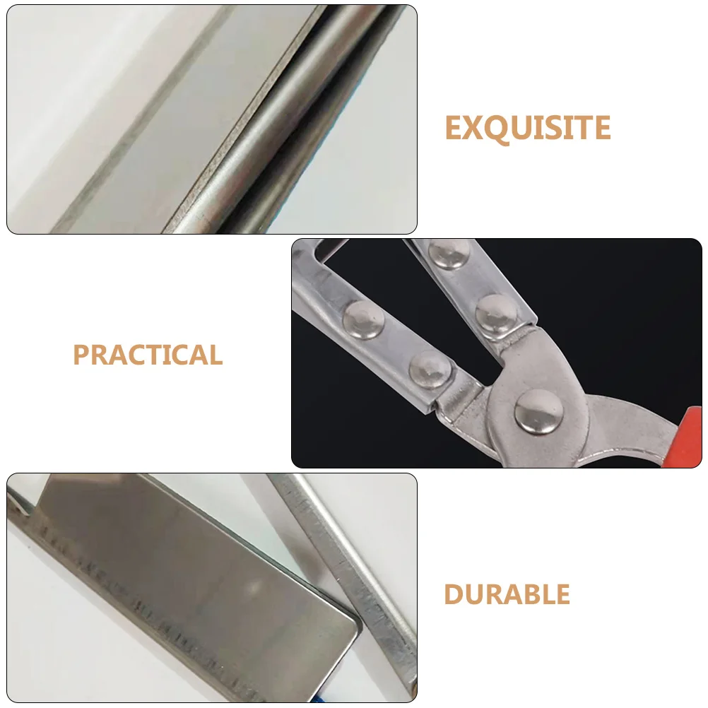 

Stainless Steel Eel Tongs Anti-slip Lobster Grips BBQ Picnic Camping Fishing Yard Wide Design Helper