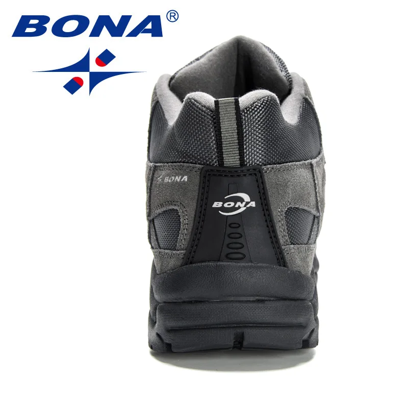 BONA 2024 New Designers Non-slip Wear-resistant Breathable Hiking Shoes Men Lace UpOutdoor High-quality Jogging Walking Shoe