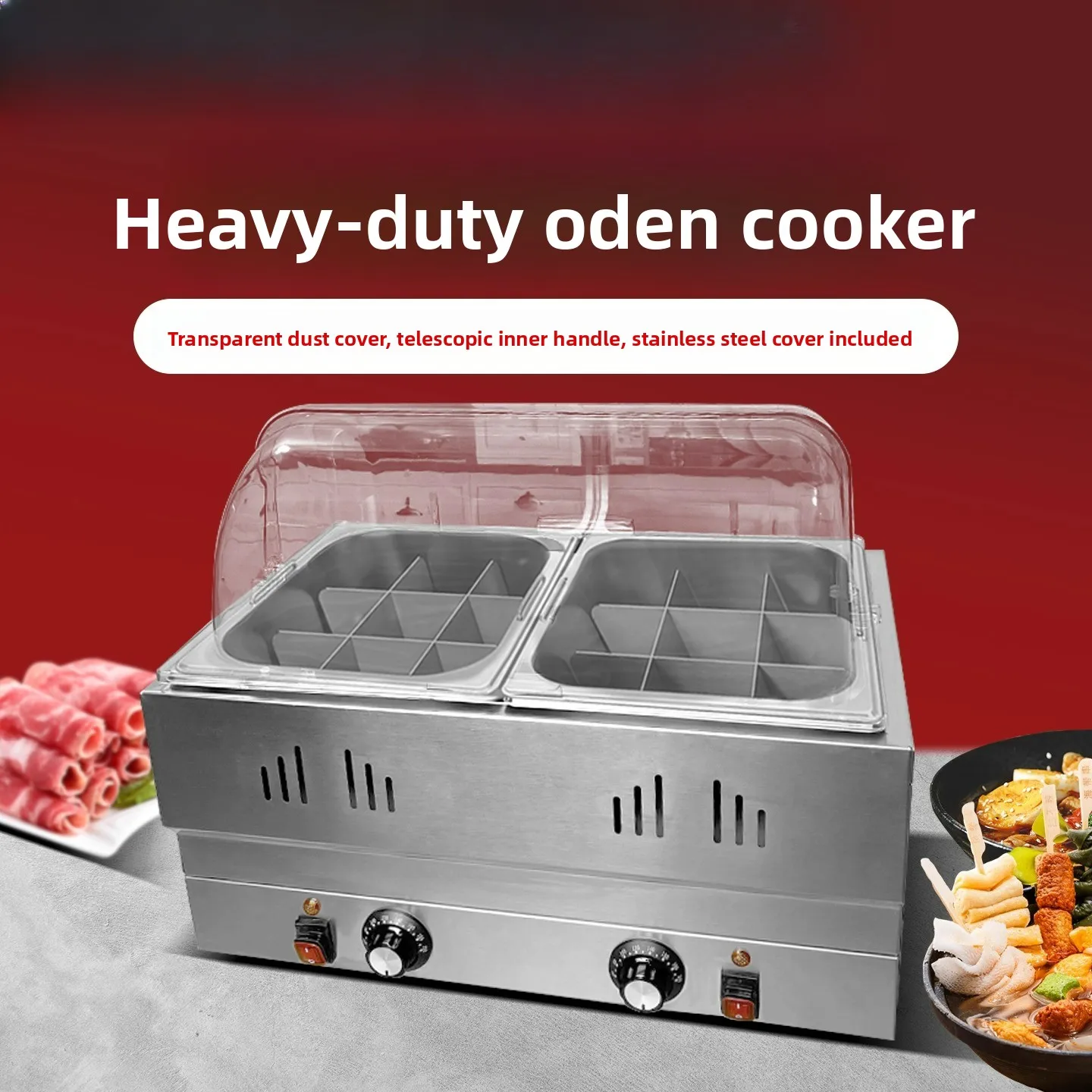 LTT Multifunctional Oden Cooking Machine Commercial Malatang Skewers Special Pot Noodle Cooking Stove