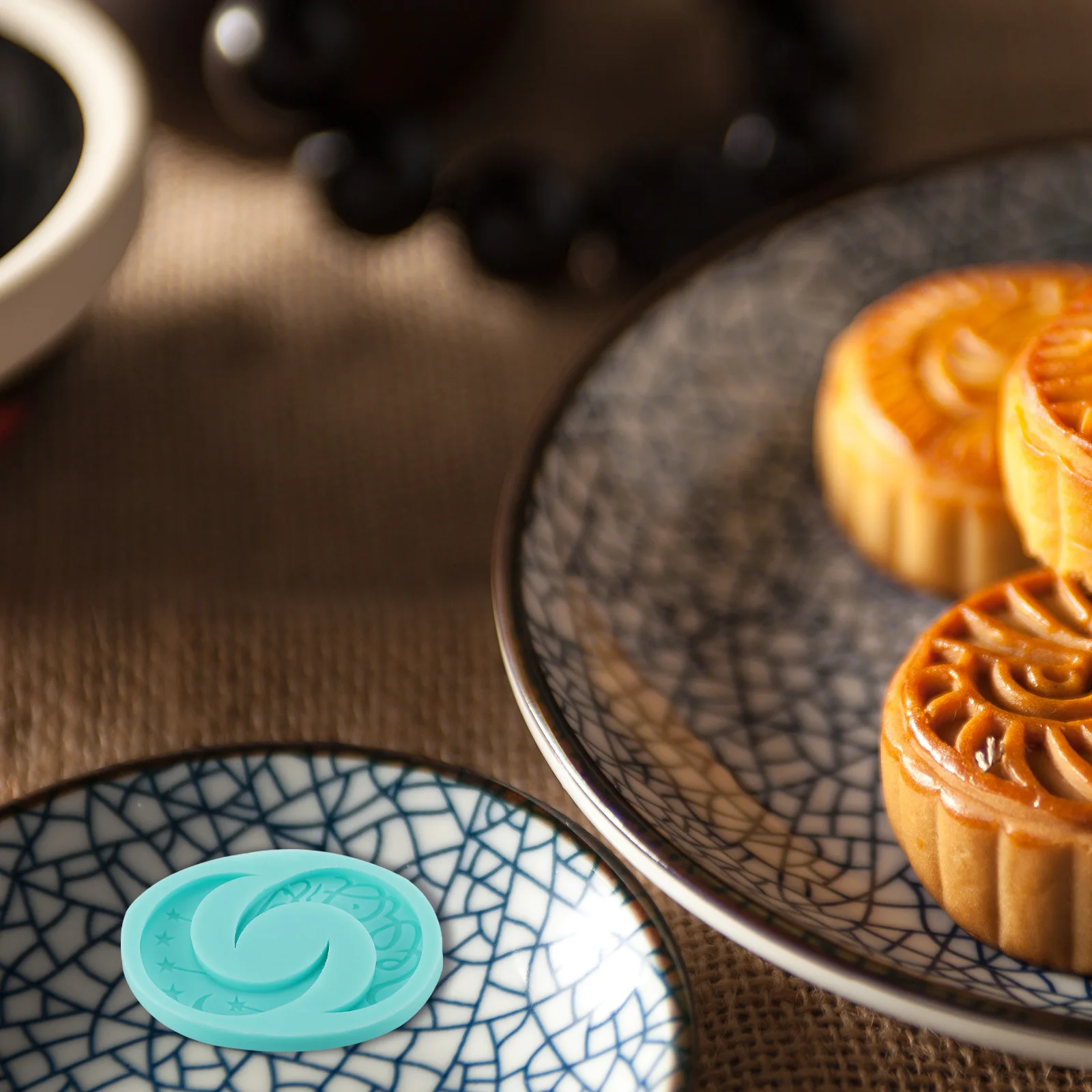 Eid Mubarak Taglierina per biscotti Ramadan Stampo per biscotti islamico Silicone premium Sicuro Facile da usare Forno Lavastoviglie a microonde