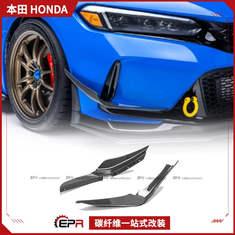 

Подходит для Honda Civic FL5 Type R из углеродного волокна EPA, передняя перекладина, скремблер, воздушное лезвие, дополнительное