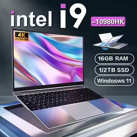 ACEKAMAS 14.1" intel Core i9-10980HK laptop 16GB RAM 1/2TB SSD Portable laptops Windows 11 Pro Office Gaming Notebook computer