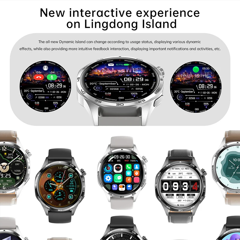GEJIAN NEW Watch 5 Pro NFC Smart Watch Men GPS Motion Trajectory AMOLED Screen Heart rate BT Call Waterproof Man Smartwatches image 6