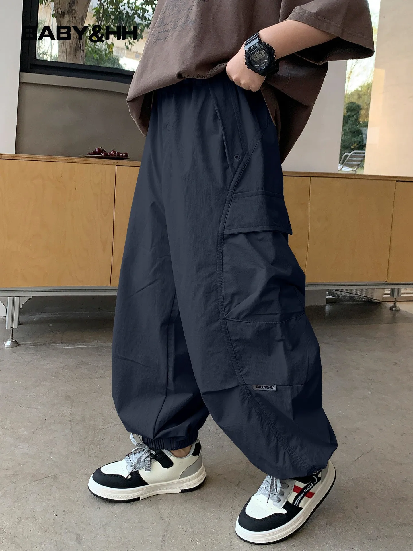 boys-summer-sport-quick-dry-loose-ice-silk-thin-pants-anti-mosquito-workwear-wide-leg-elastic-waist-long-trousers-for-teens