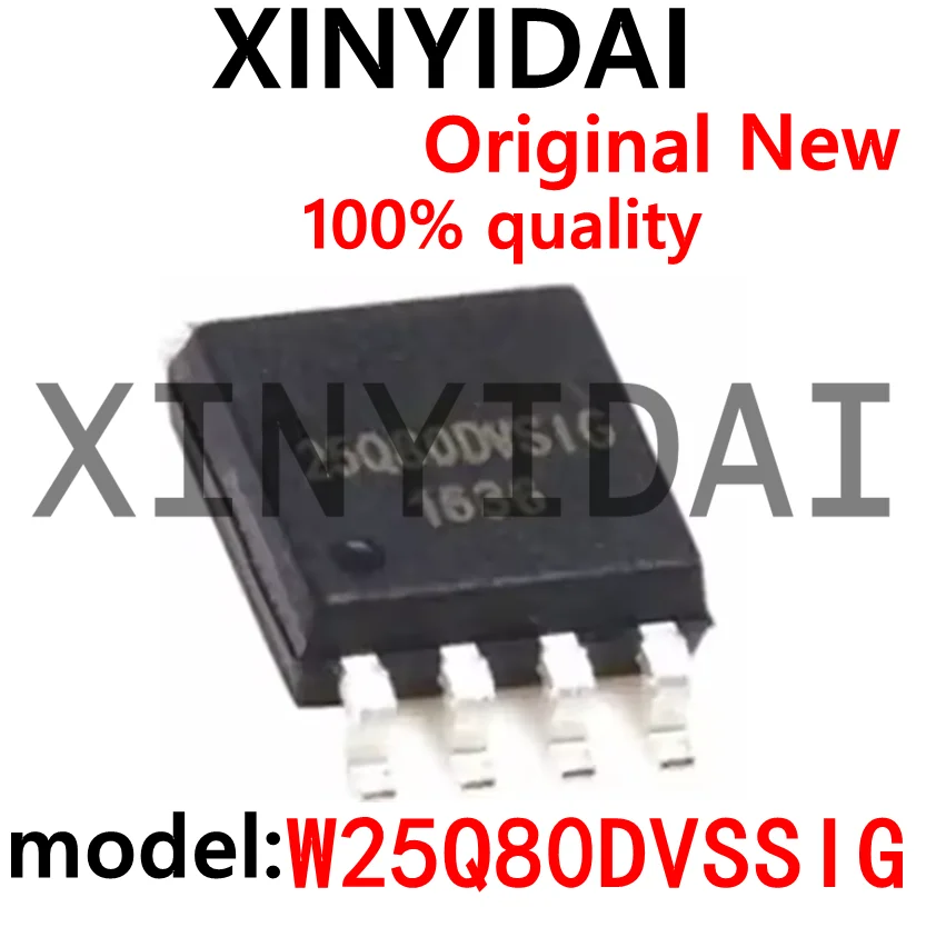 

10PCS New W25Q80DVSSIG Screen Printing 25Q80DVSIG Memory Stick SOP8 Original