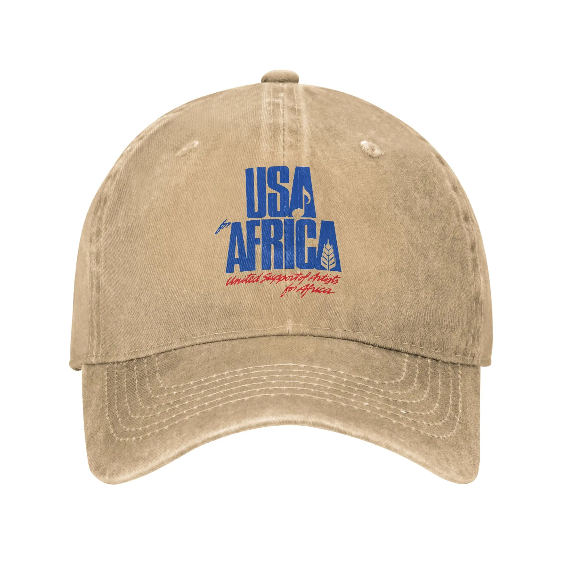 We Are the World Anniversary USA for Africa United Artists Men Women Baseball Caps  Distressed Washed Caps Hat Snapback Cap