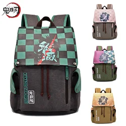 Demon Slayer Anime Backpacks Cosplay Anime Figure Tomioka Giyuu Kamado Nezuko Agatsuma Zenitsu Kamado Tanjirou Cute School Bags