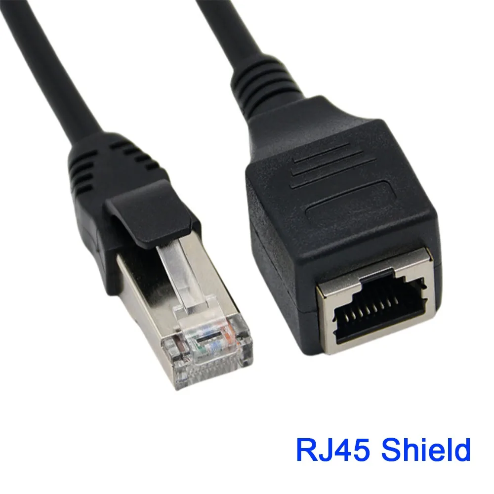 RJ45 Male to Female Ethernet Extension High Speed Cable 30/60/100/150cm, Shielded LAN Network Adapter Cord for Cat5 Cat6 Router