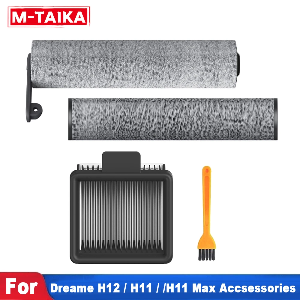 Washable Filter For Dreame H12 / H11 Max / H11 Vacuum Cleaner wet & dry Accessories Roller Brush Replacement Parts